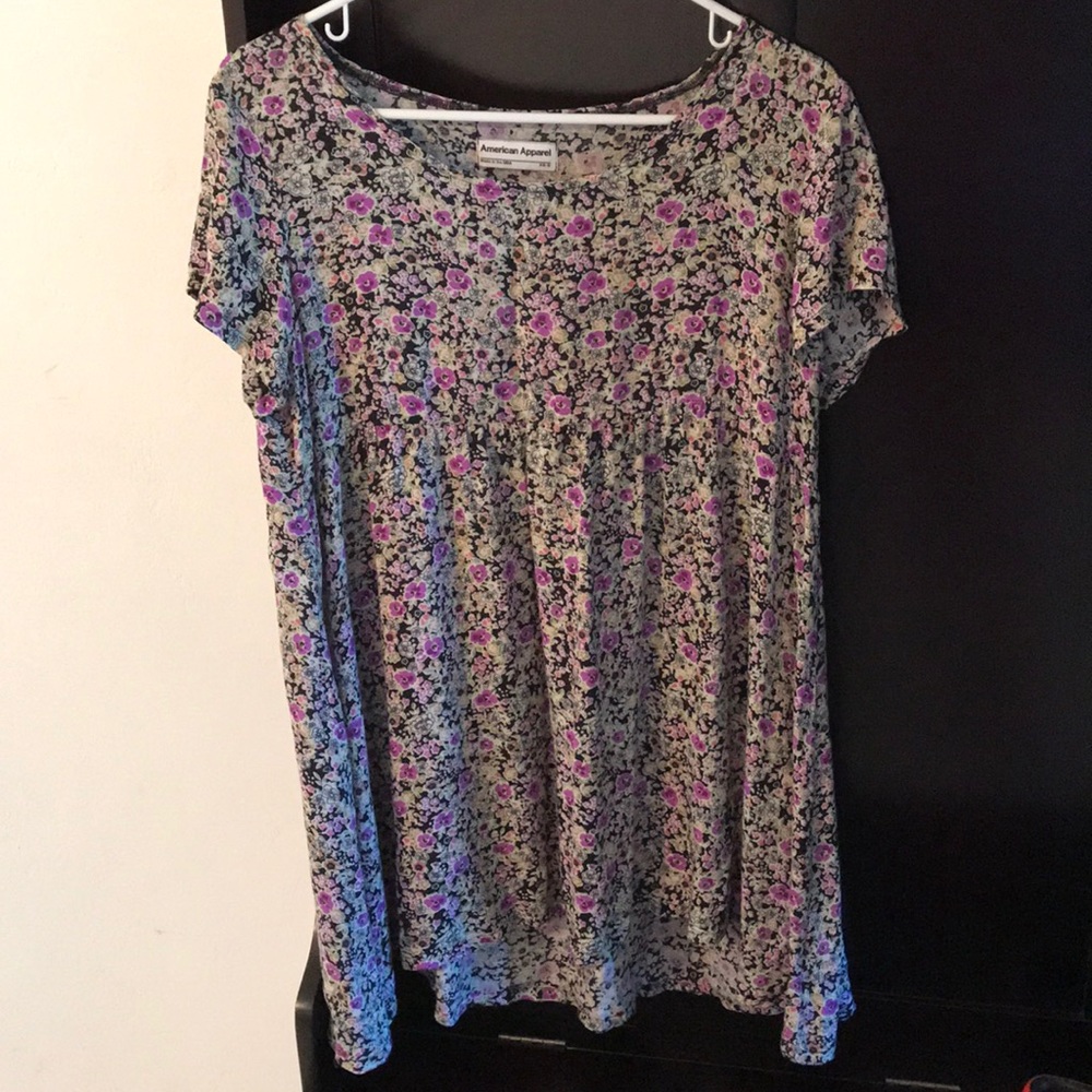 American Apparel Floral Babydoll Dress